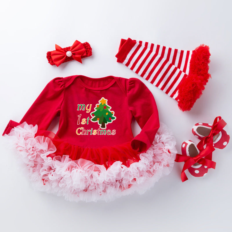 New Baby Christmas Suit Clothes Dress