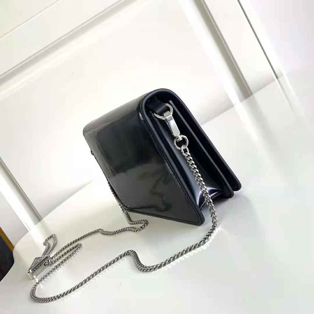 pra retro shiny small square bag