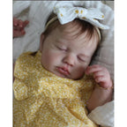 19inch Yellow Floral Ruffle Sleeve Romper Loulou Simulation Toy Doll