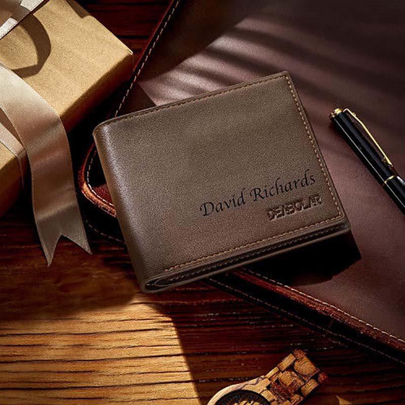 Custom Engraved Wallet Name Wallet Unique Gifts