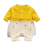 Veil Skirt Coveralls Bodysuit Clothes for 50-55cm Reborn Dolls