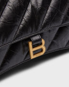 BALENCIAGA Crush Medium Chain Bag Quilted 12,2 x 7,8 x 2,7 in