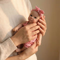 12-Inch Bettie Reborn Silicone Doll with Pink Plaid Camisole Set