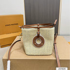 LV Louis Vuitton NOE PURSE Raffia Bucket Bag 18x18cm