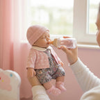12-Inch Pascale Solid Silicone Lifelike Doll with White Polka-Dot