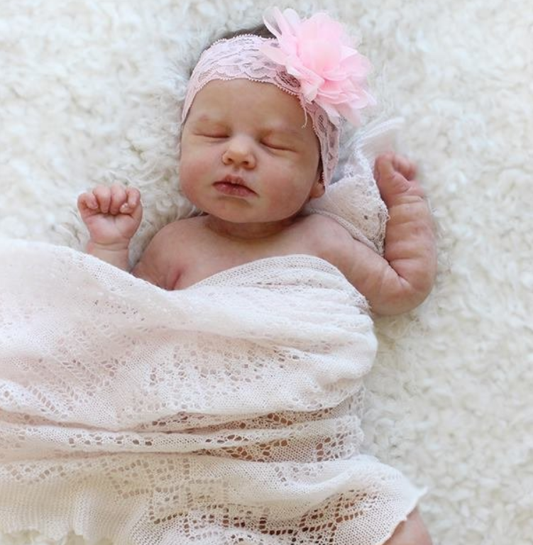 16" Flexible Waterproof Full Solid Silicone Reborn Baby Ollie