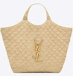 ICARE MAXI SHOPPING BAG IN QUILTED NUBUCK SUEDE