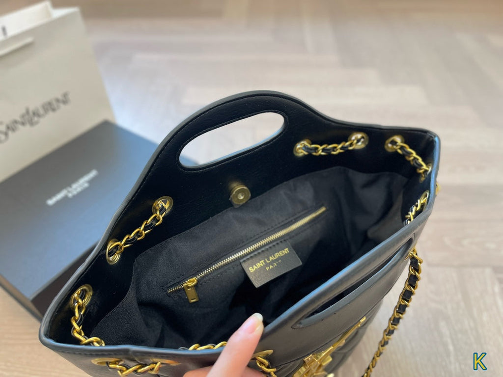 YSL SAINT LAURENT New Shopping Tote Bag 25x27cm