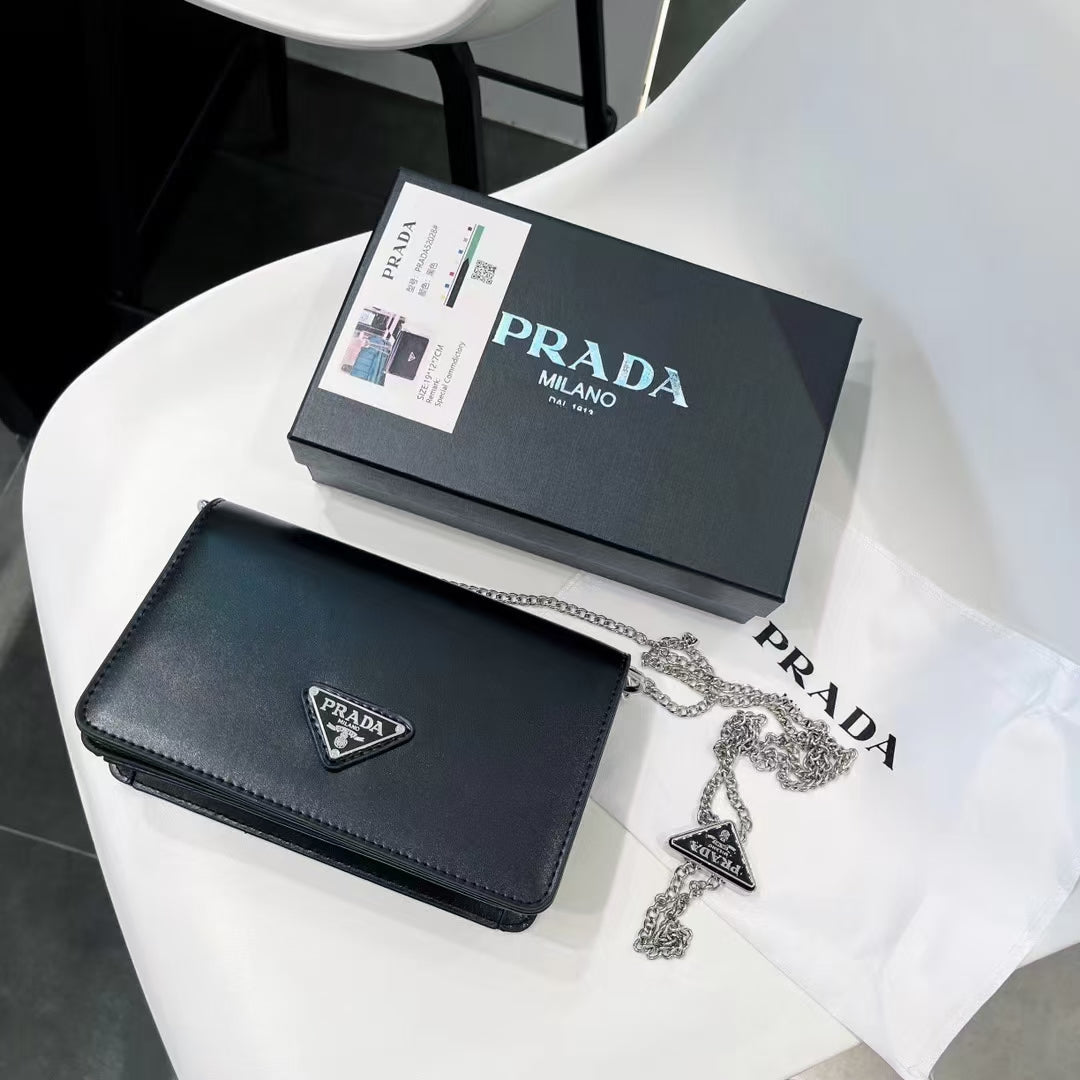 pra retro shiny small square bag