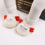 Cute Close Eyes Plush Soft Soles Shoes for 20-24 Inches Reborn Dolls