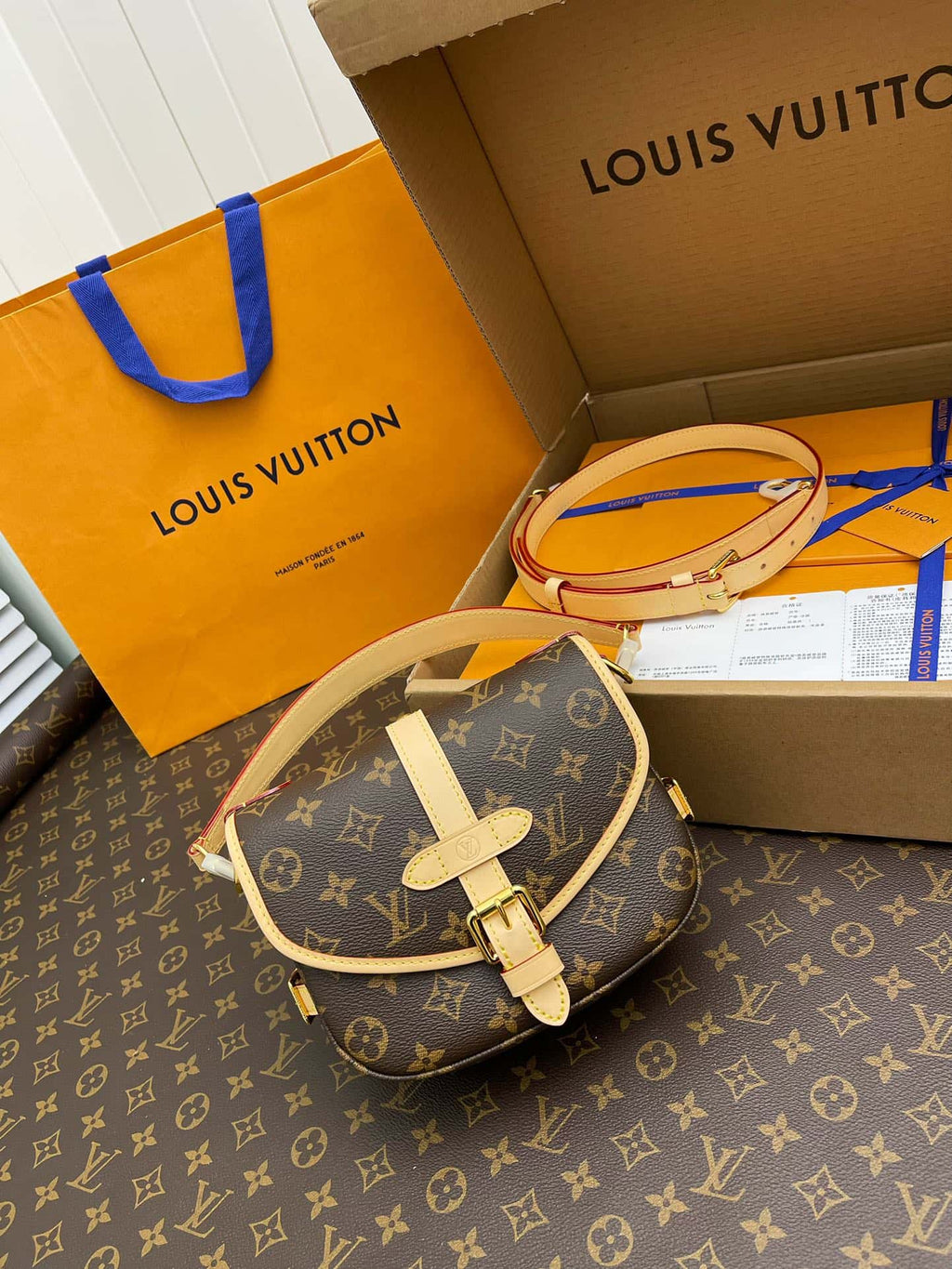 Louis Vuitton Monogram Saumur Handbag