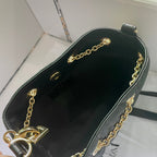 Dior Small Ammi Bag Black Supple Macrocannage Lambskin Size 28x16x22 cm