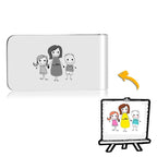 hoto Money Clip Handwriting Gift Stainless Steel - Perfect Mom