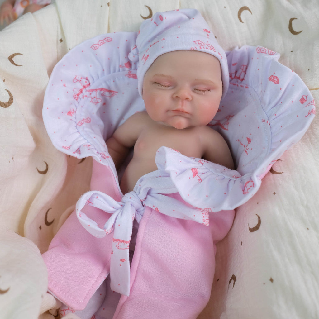 12inch Solid Silicone Powder Printed Blanket-Like Doll