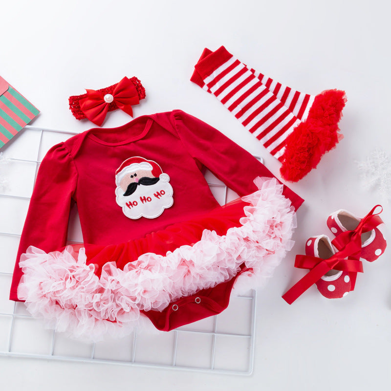 New Baby Christmas Suit Clothes Dress