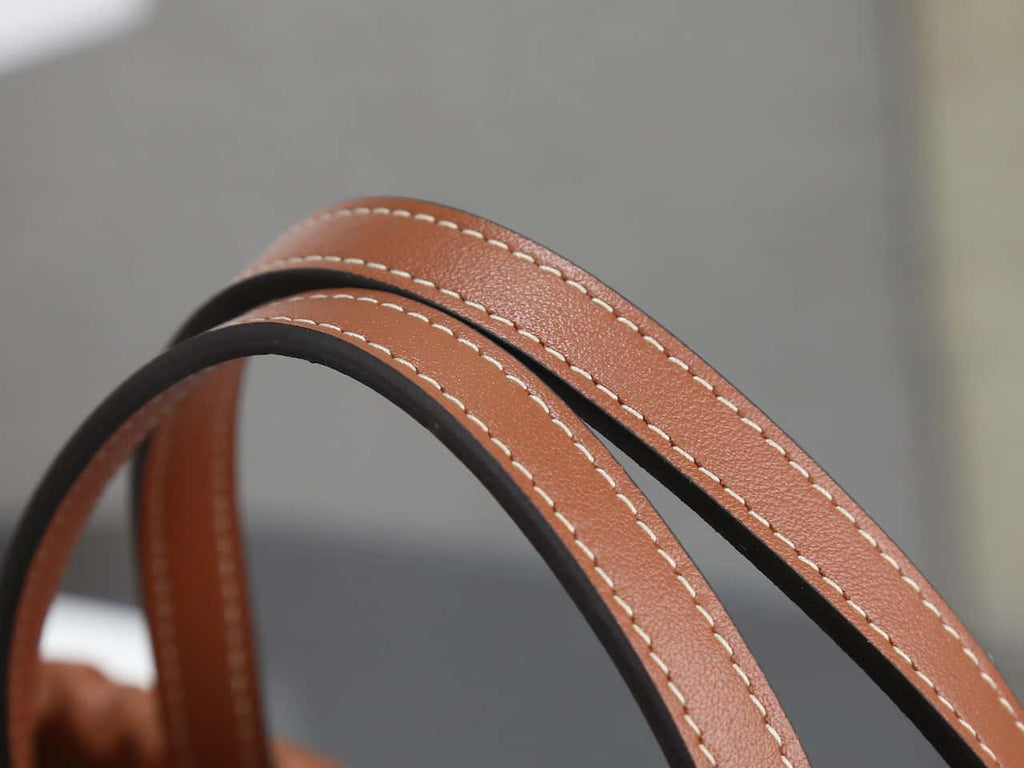 Celine cabas rawstring cuir triomphe in grained calfskin handbag