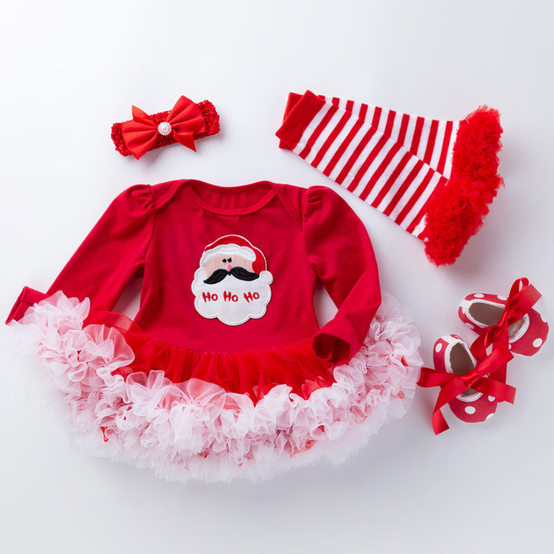 New Baby Christmas Suit Clothes Dress