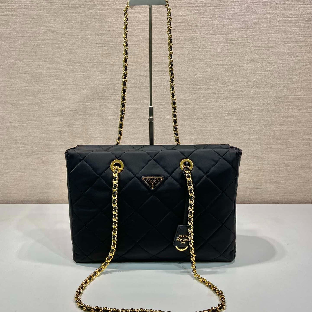 Prada Re-edition Vintage Chain Tote Bag