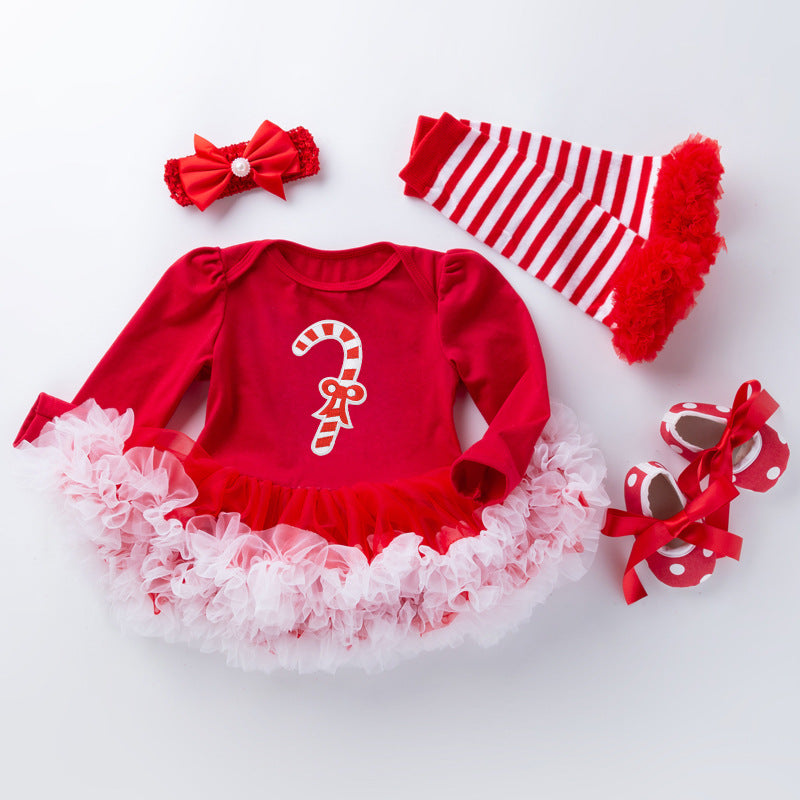 New Baby Christmas Suit Clothes Dress