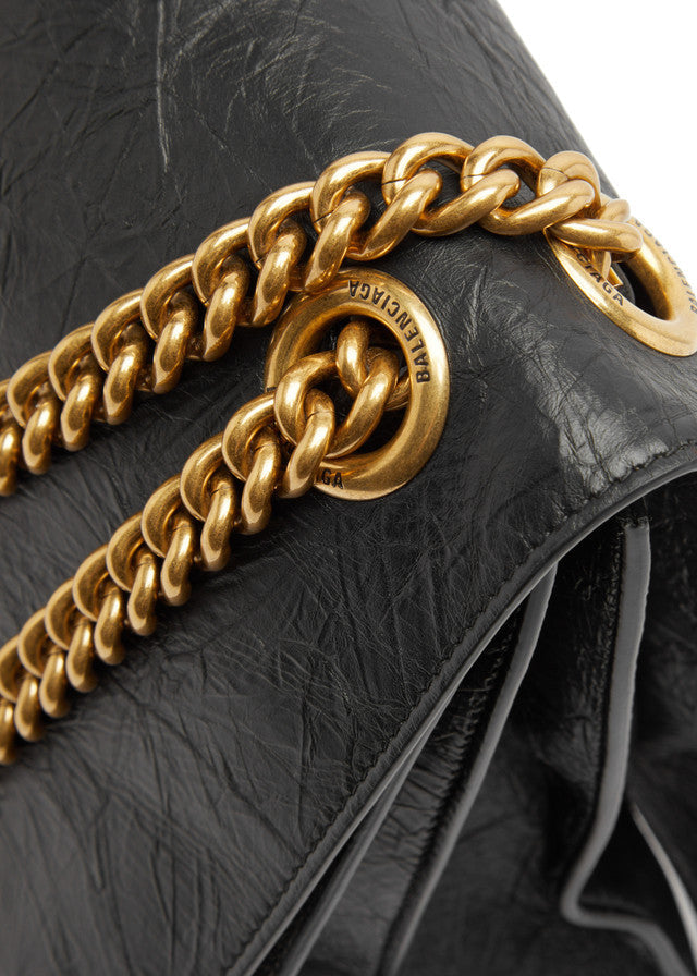 BALENCIAGA Crush large leather shoulder bag