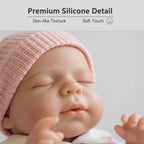 12-Inch Pascale Solid Silicone Lifelike Doll with White Polka-Dot