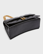 BALENCIAGA Crush Medium Chain Bag Quilted 12,2 x 7,8 x 2,7 in