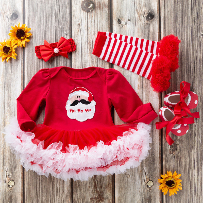 New Baby Christmas Suit Clothes Dress