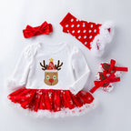 4-Piece Cute Christmas Dress for 21/22/23 Inches Reborn Dolls