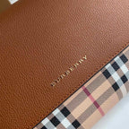 BB classic plaid fabric small square bag