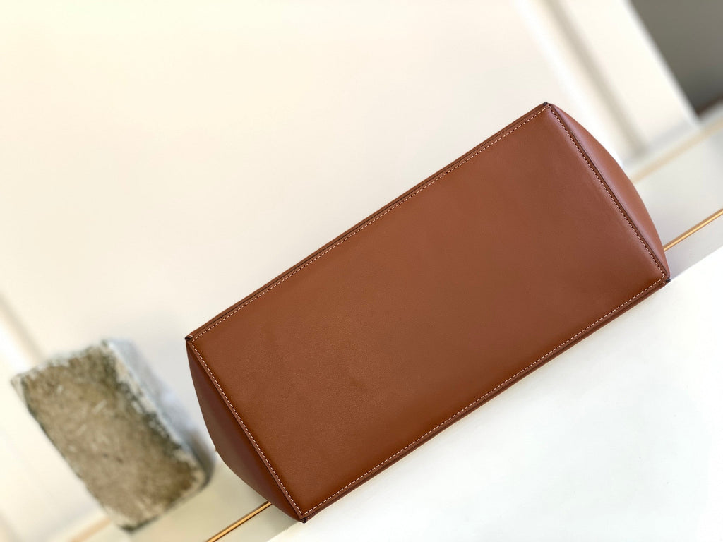 Celine Medium Cabas Bourgeoi brown handbag