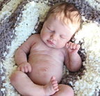 16" Flexible Waterproof Full Solid Silicone Reborn Baby Ollie