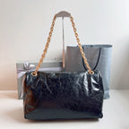 Balenciaga Monaco Medium Chain Bag in Black Gold Hardware 32.5 x 22 x 9.9cm