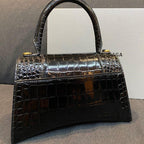 BG hourglass bag, crocodile pattern/sheepskin pattern 2 styles