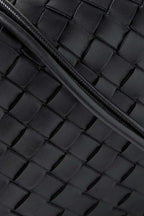 BOTTEGA VENETA Loop small intrecciato leather shoulder bag Black