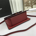 YSL original leather women's shoulder bag in Red