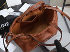 Celine cabas rawstring cuir triomphe in grained calfskin handbag