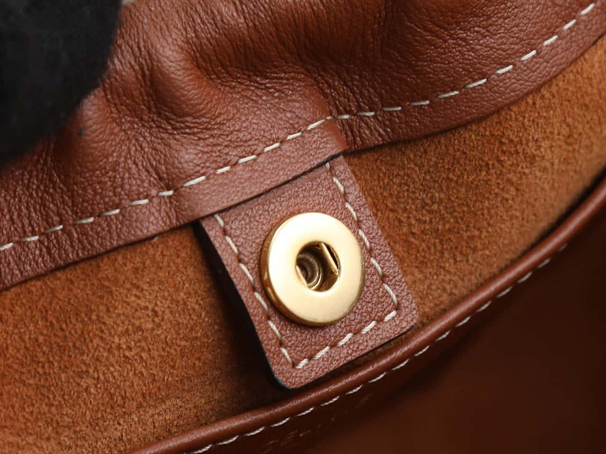 Celine cabas rawstring cuir triomphe in grained calfskin handbag