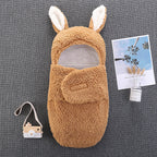 Plush Big Ears Baby Sleeping Bag For 16-24 Inches Reborn Dolls