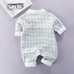 Sweet Long Sleeve Grid Doll Bodysuit for 22-23 Inches Reborn Dolls