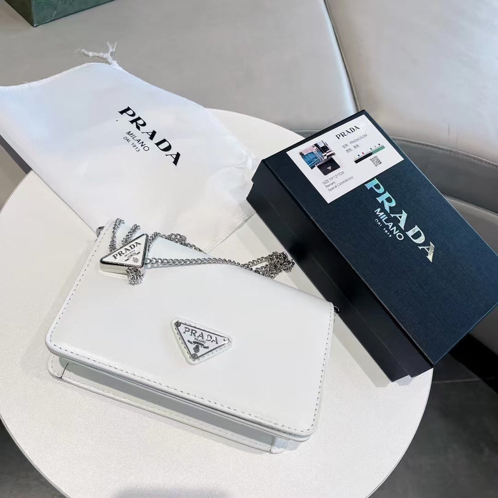 pra retro shiny small square bag